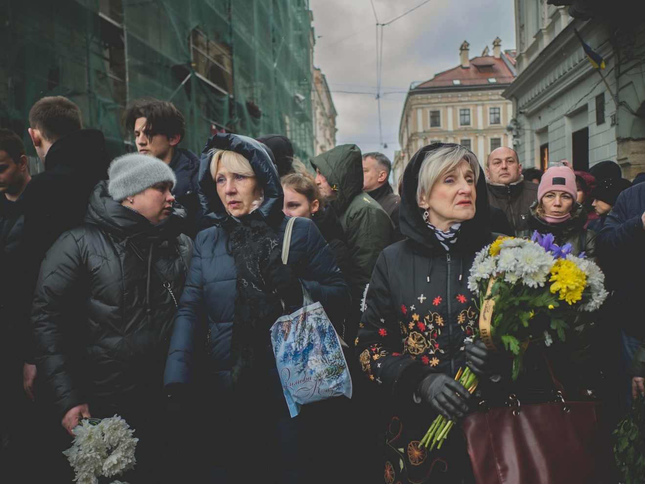 003_brokenpromises - Ukraine; Lviv; 2022

Lviv inhabitants at the funeral out of the church of Apostles Peter and Paul in the city centre of Lviv. 
3 soldiers of the 80th brigade were killed in Mykolaiv region. 
