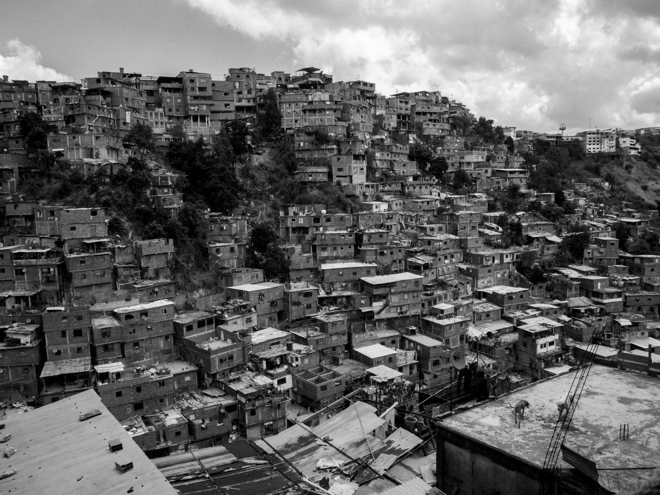 Venezuela; Miranda; Petare; 2015

View of a Barrio of Petare. The high density slum extends both vertically and horizontally with precarious and unstable shacks.