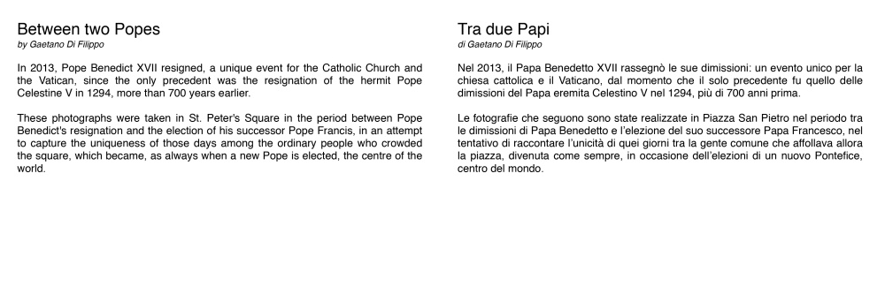 Between two Popes [2013]